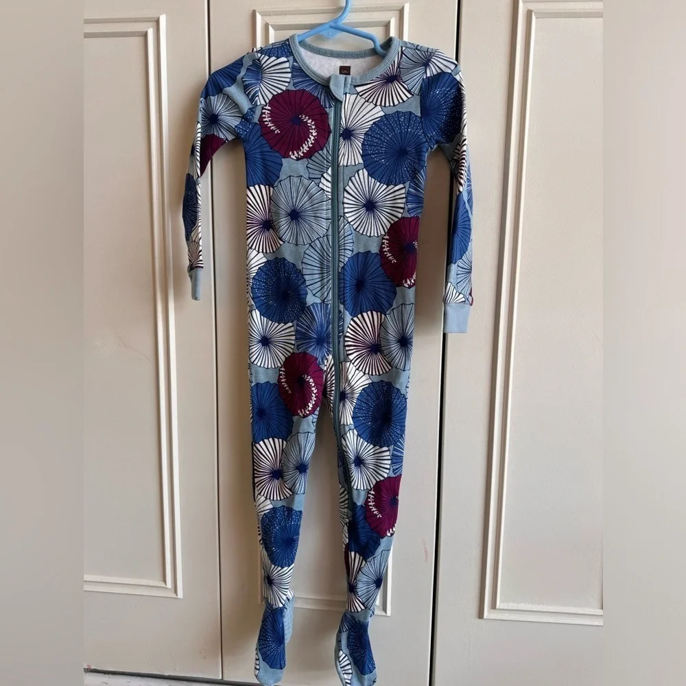 Tea 1 Piece Zip Up Footie With NonSlip Grips!